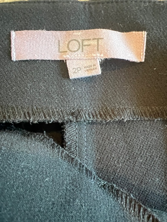 LOFT Black Wide-Leg Trousers - Picture 3 of 3